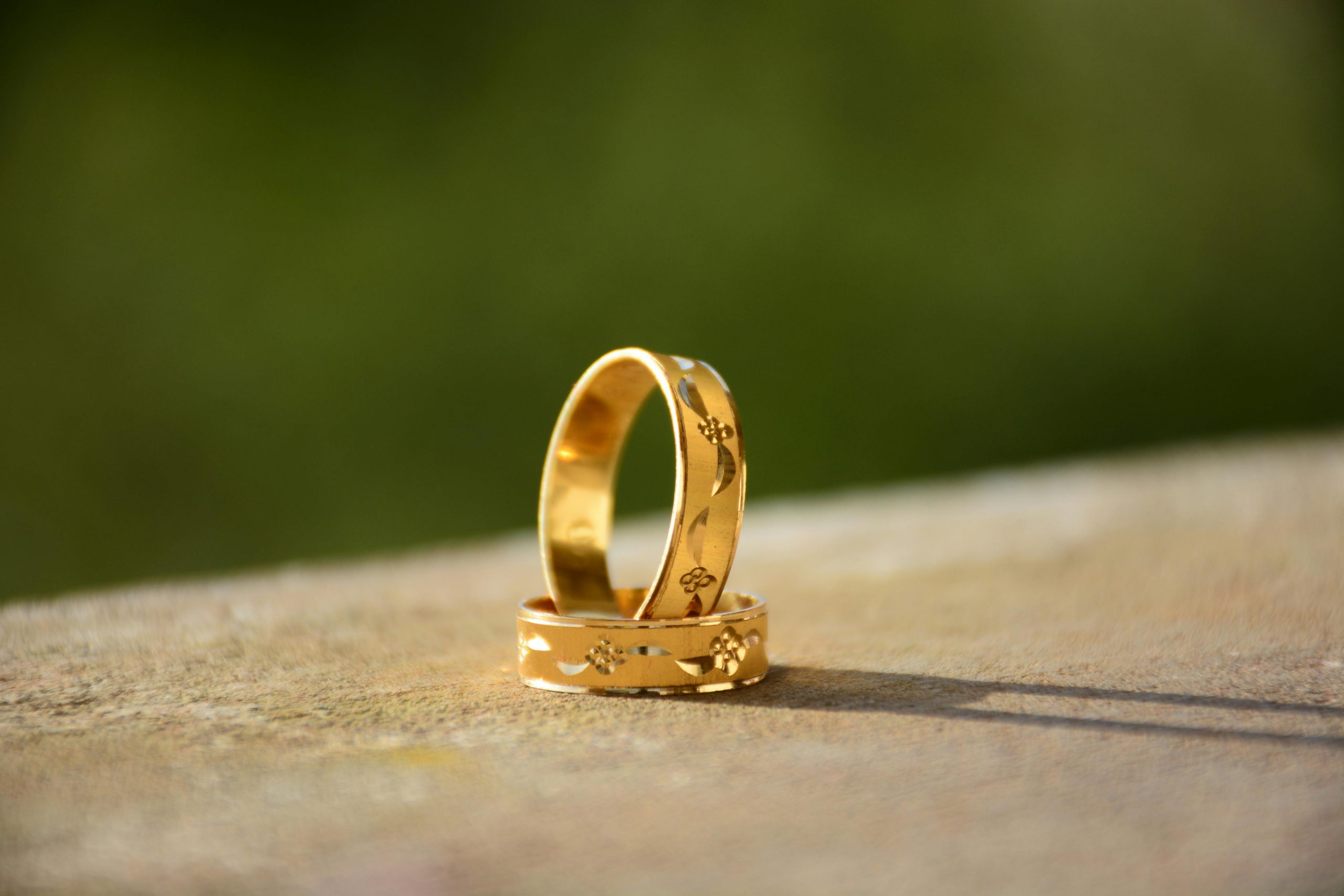 Gold wedding bands